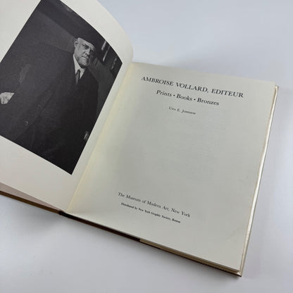 Ambroise Vollard Editeur. Prints, books, bronzes by Una E. Johnson MOMA 1977