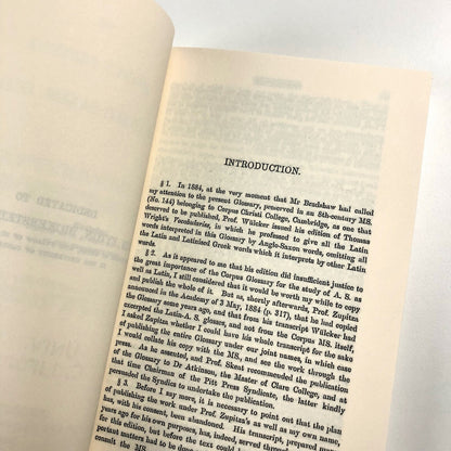 An eight-century Latin-Anglo-Saxon glossary reprint Jan Hendrik Hessels