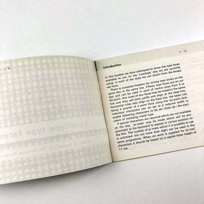 Lumitype Type Faces | Butler & Tanner Ltd, The Selwood Printing Works, Frome type specimen booklet | 1960s?