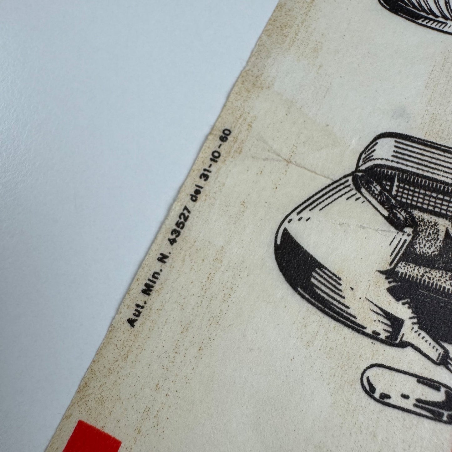 Liebig small paper advert Con pochi punti regale sicur per voi 1960