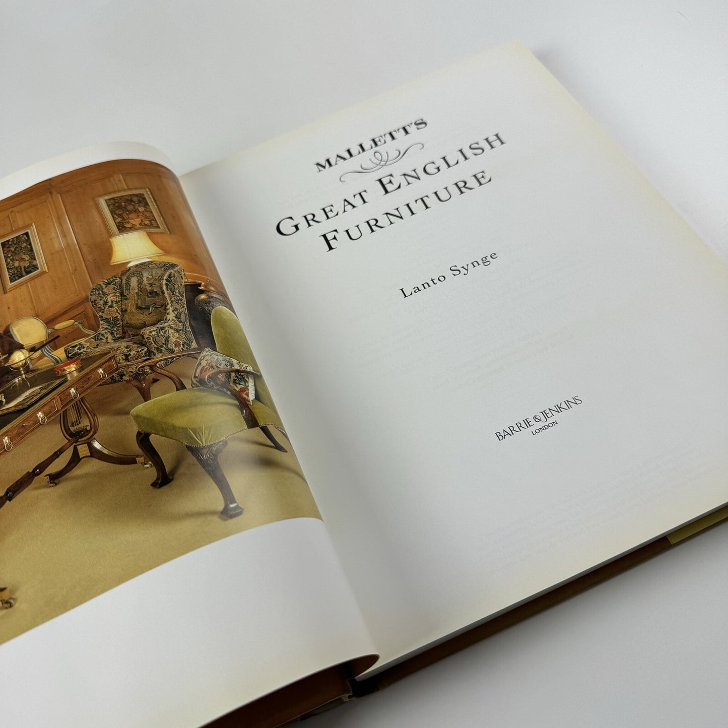 Mallett’s Great English Futniture by Lanto Synge | Barrie & Jenkins, 1991
