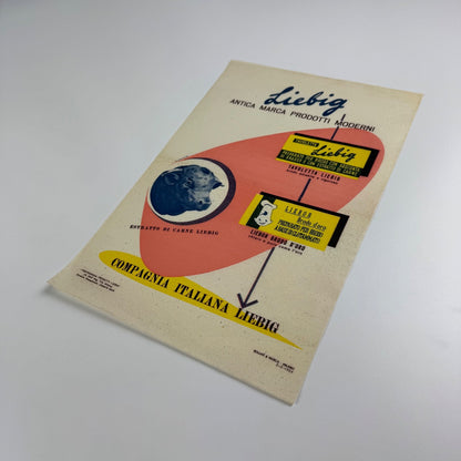 Liebig small paper advert Antica marca prodotti Compagnia Italiana Liebig 1954
