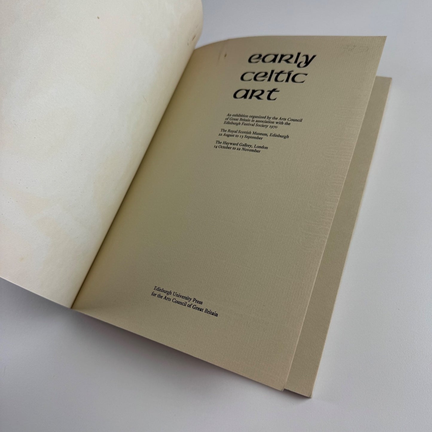 Early Celtic Art | Arts Council Edinburgh Festival Society 1970