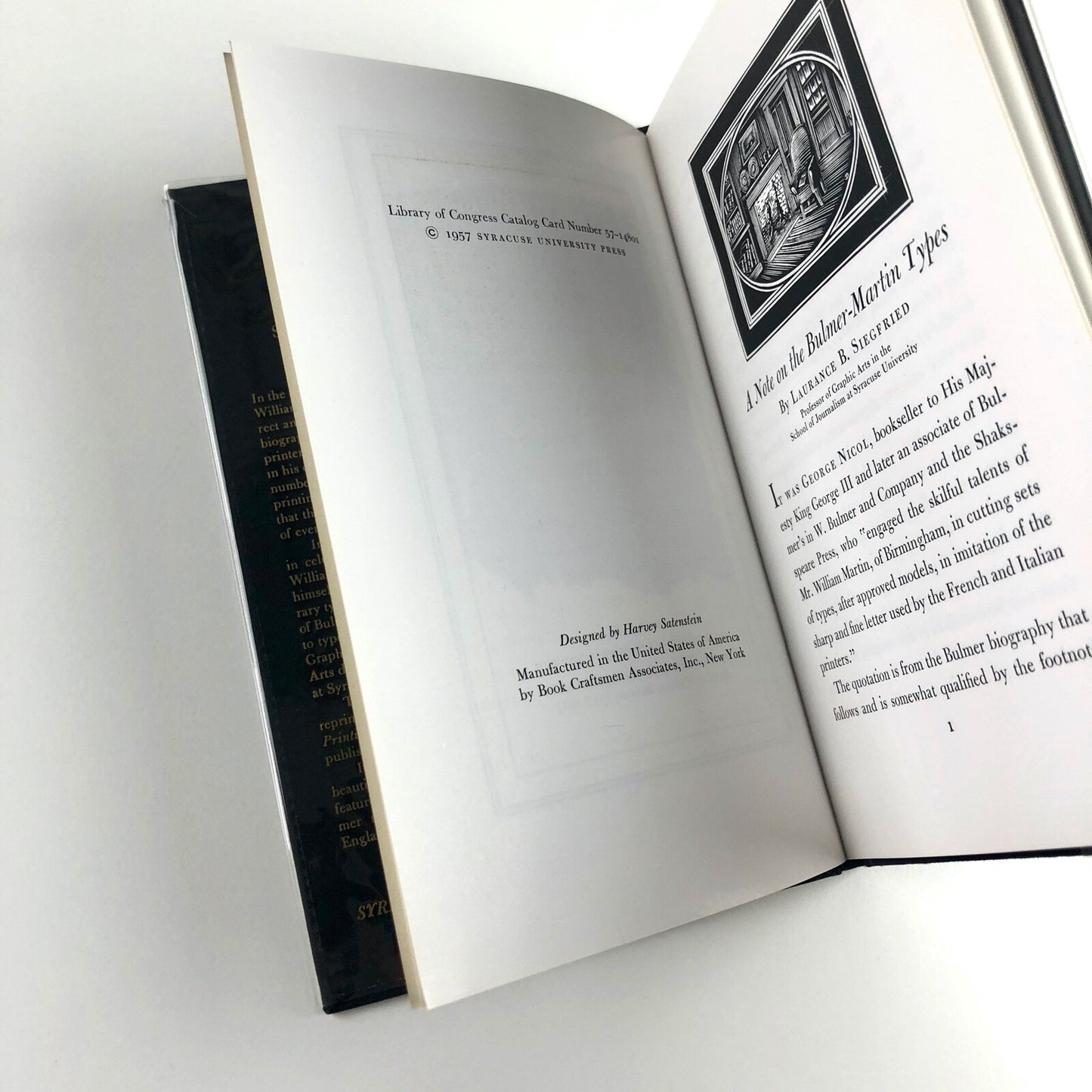 William Bulmer and the Shakspeare Press | Laurance B. Siegfried | Syracuse University Press, 1957 | Illustrations by John DePol