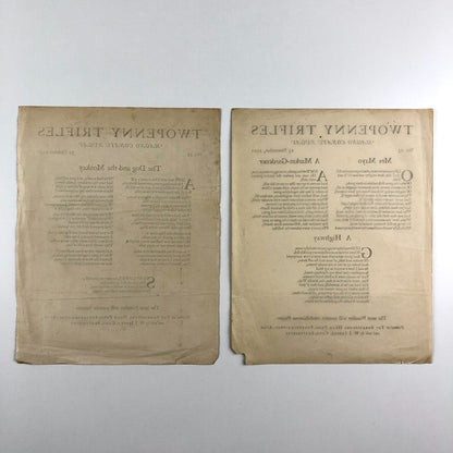 Twopenny Trifles No 21 and No 22 1921 | The Shakespeare Head Press sold by W.J. Ibbett