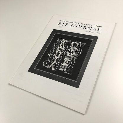 Edward Johnston Foundation – EJF Journal No 6, August 2001