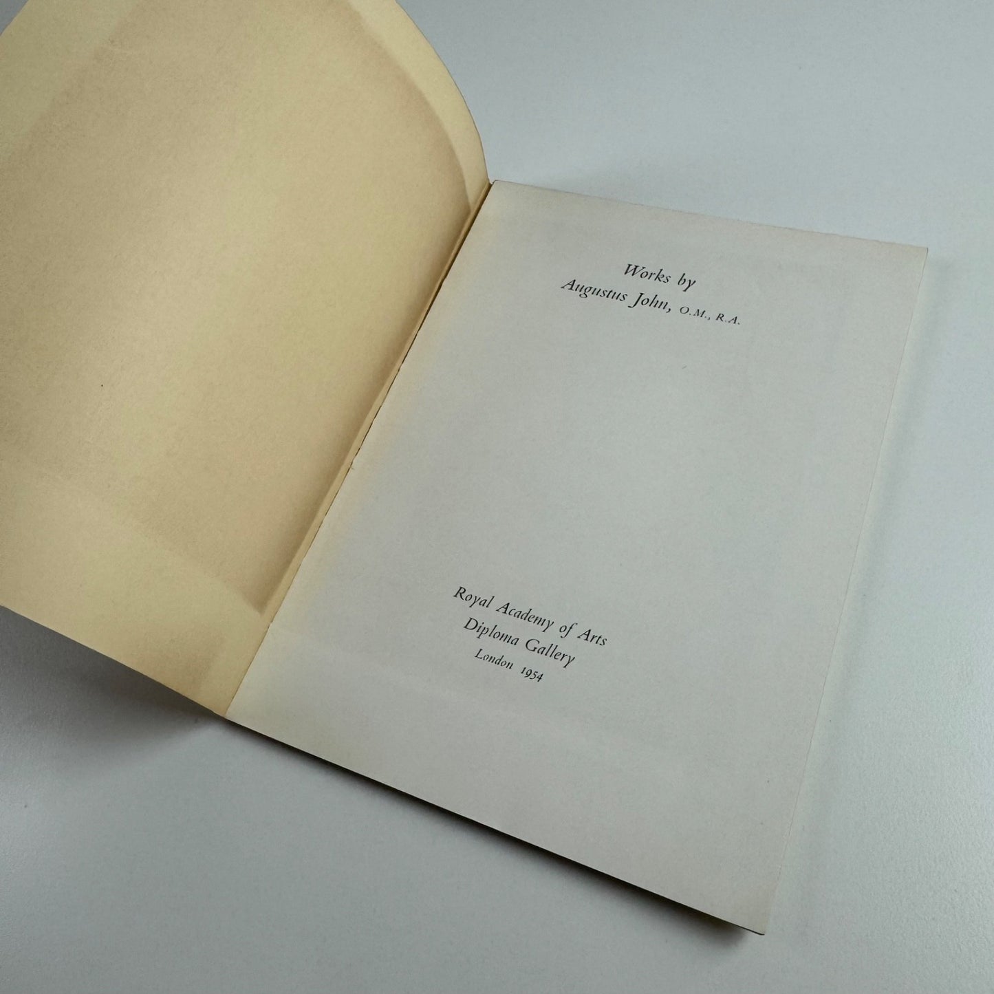 Works by Augustus John | Royal Academy, Diploma Gallery 1954 + ephemera
