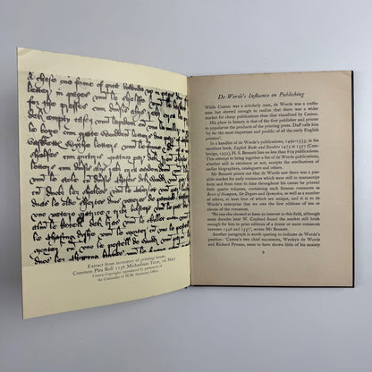 Wynkyn de Worde Father of Fleet Street James Moran Wynkyn de Worde Society 1960