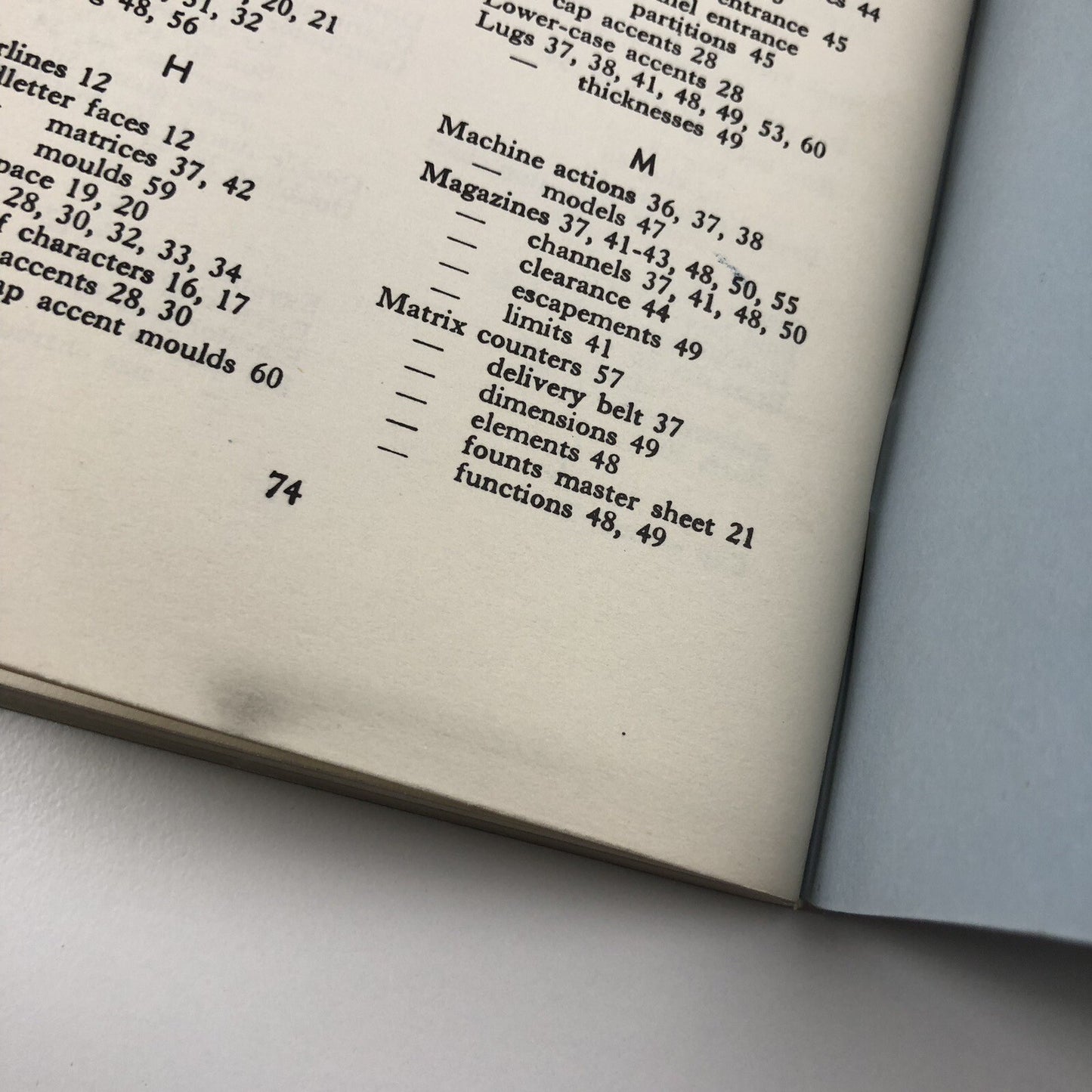 Harris-Intertype Matrix staff Handbook, undated