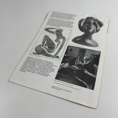 Gallery guide for Henri Matisse. Sculpture | Arts Council touring exhibition, 1984/85