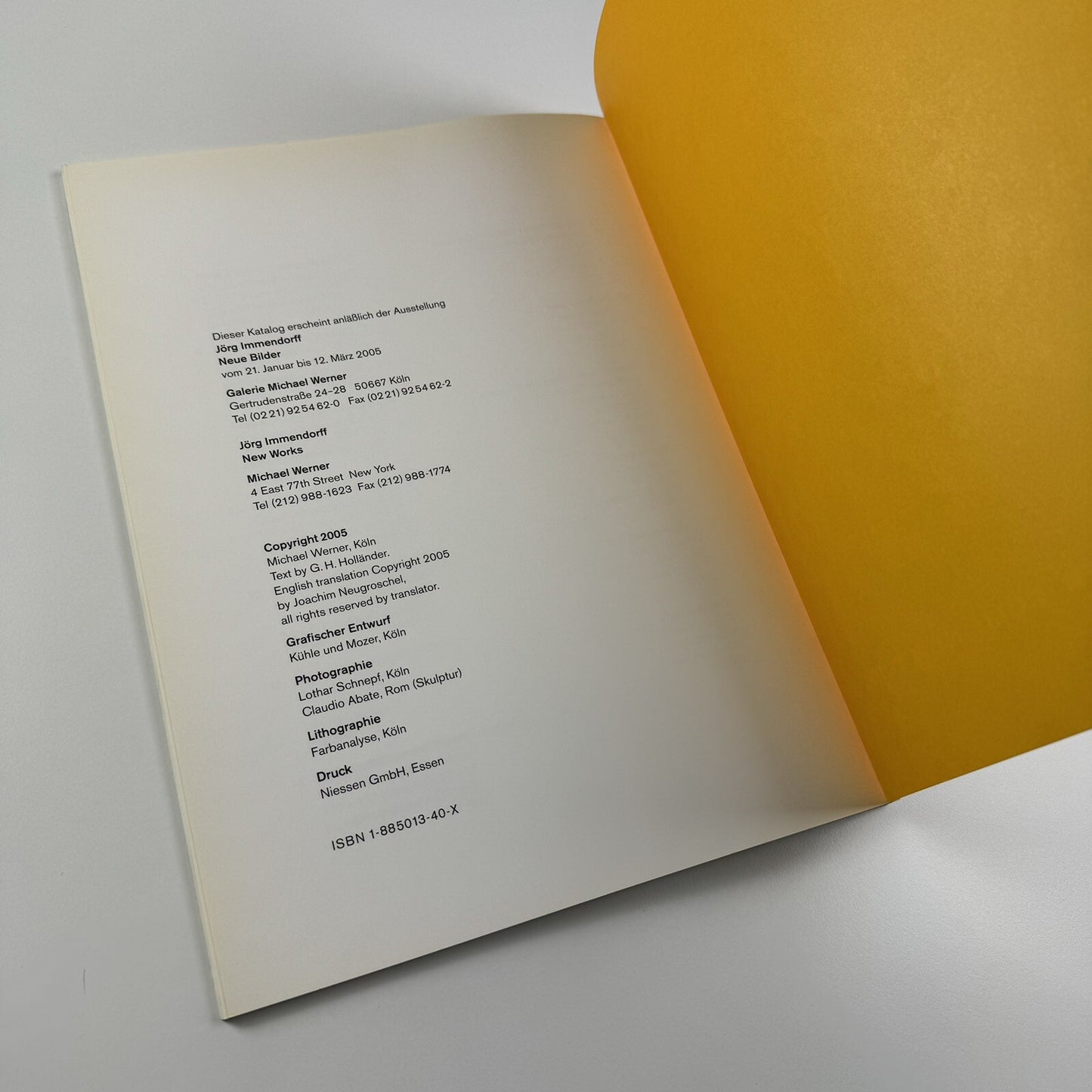 örg Immendorf – Neue Bilder | Michael Werner Cologne & New York, 2005 catalogue
