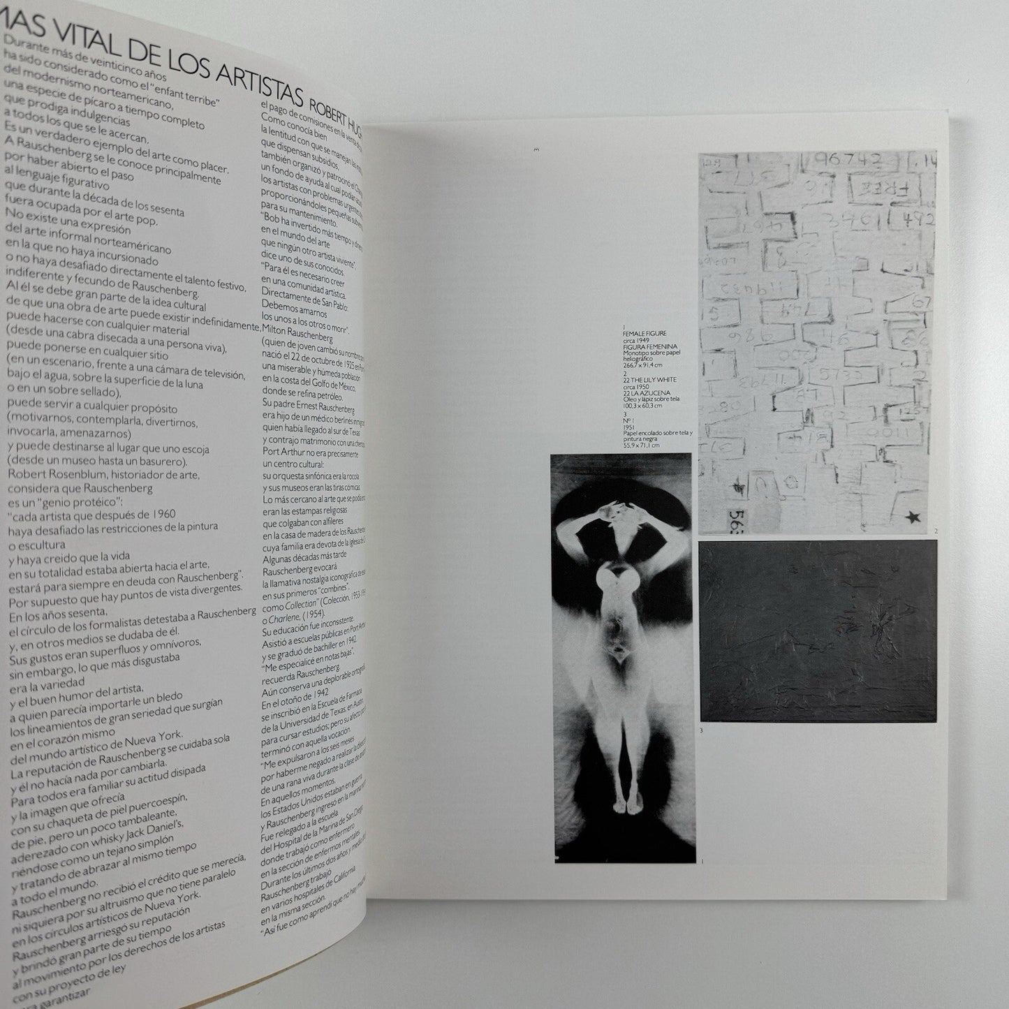 Robert Rauschenberg | Museo de Art Contemporaneo de Caracas, Venezuela 1985 | Exhibition catalogue