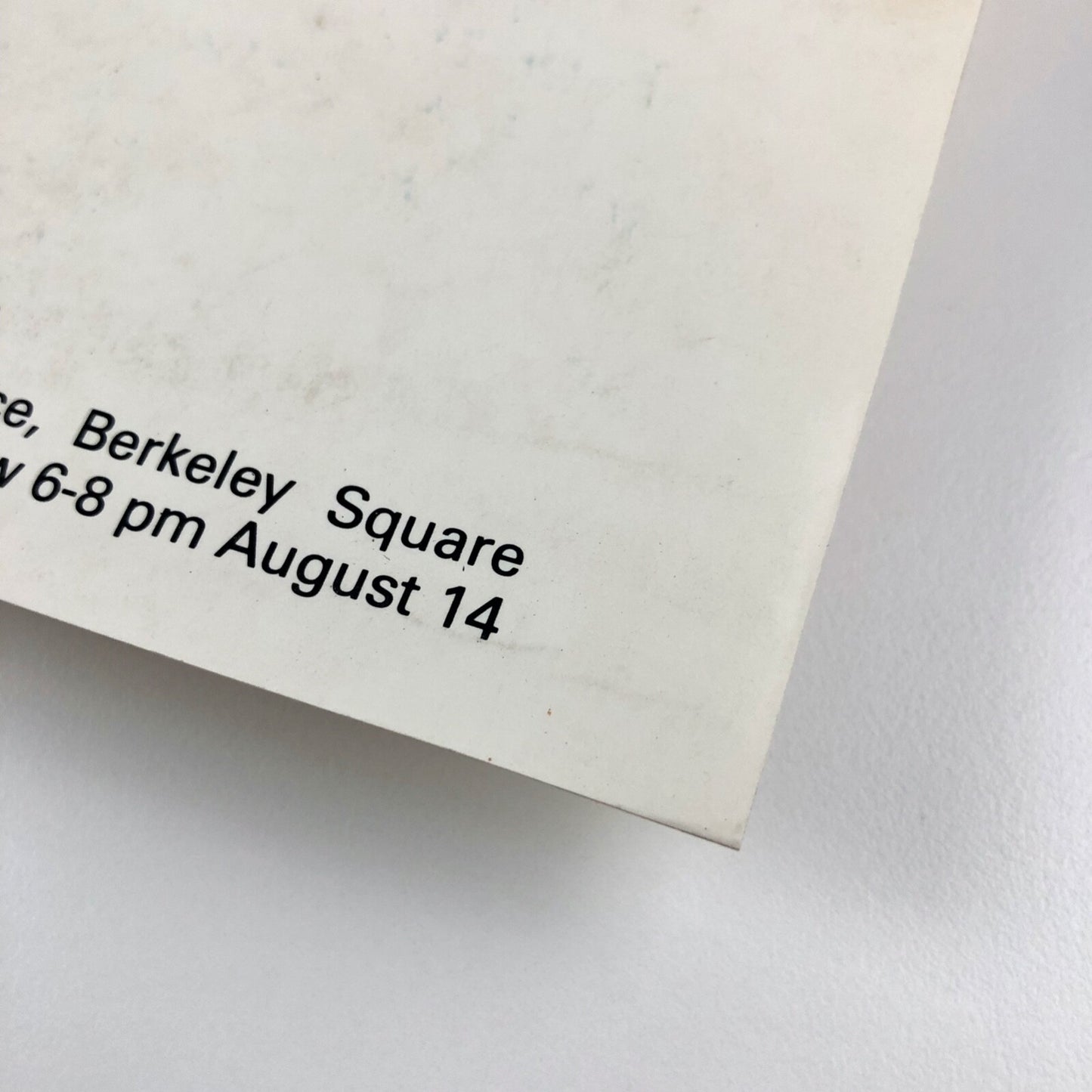 Richard Kidd. Recent Paintings | Promotional card, Rowan Gallery 1980