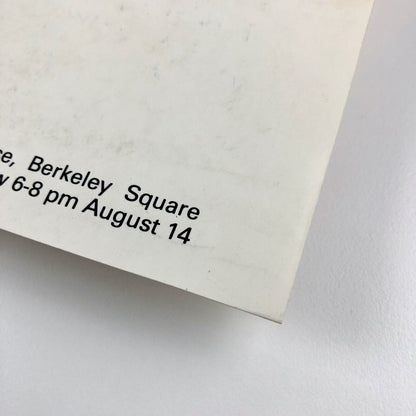 Richard Kidd. Recent Paintings | Promotional card, Rowan Gallery 1980