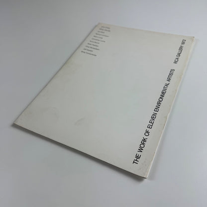 The Work of Eleven Environmental Artists | RCA Gallery, 1972