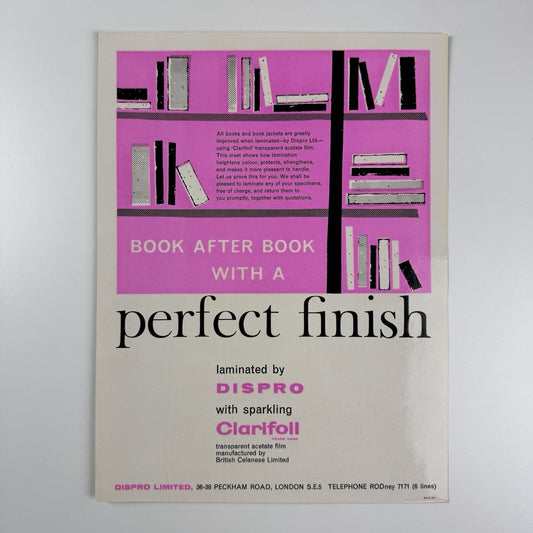 Promotional leaflet for laminated paper | Dispro Clarifoil 1960s