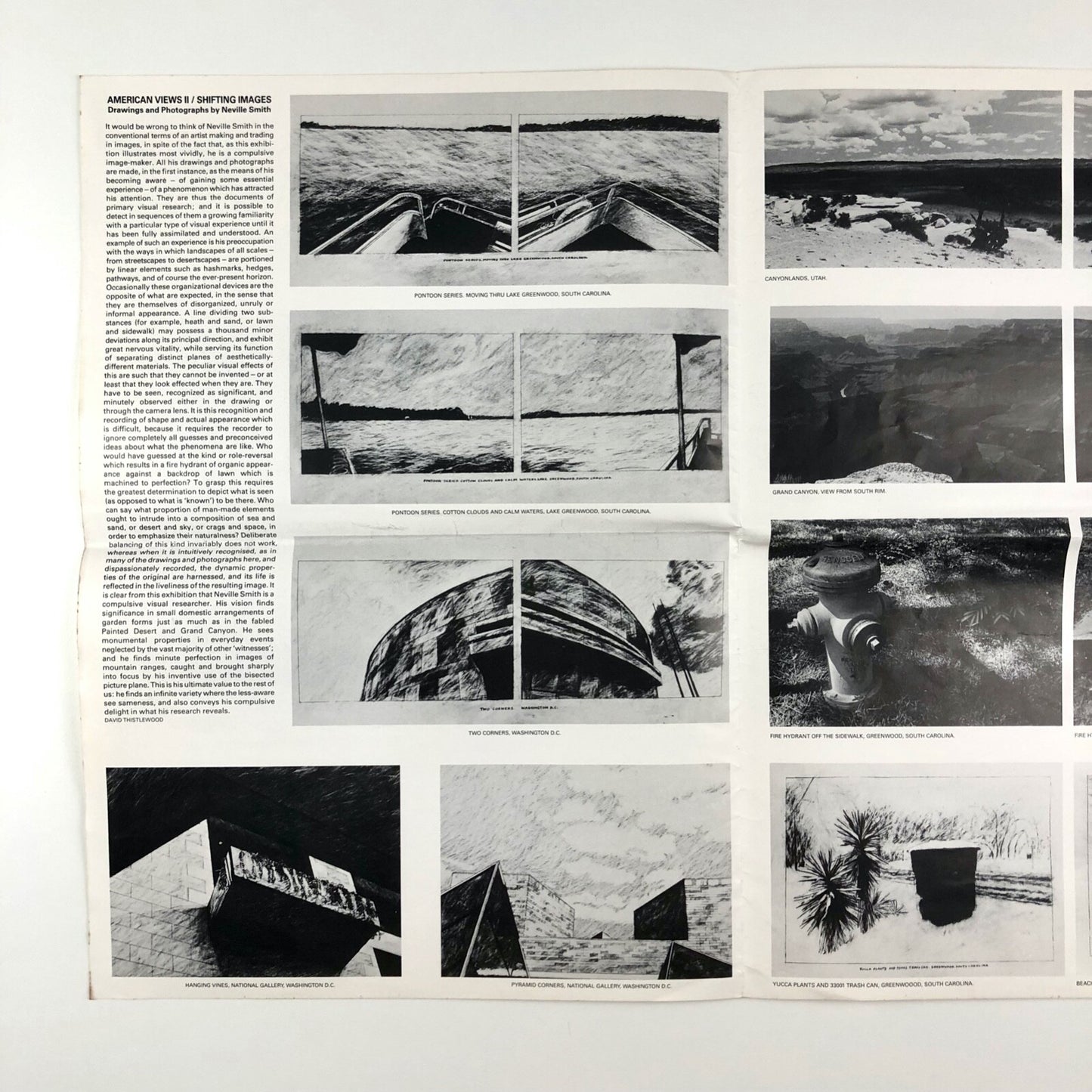 Drawings and Photographs by Neville Smith | American Views – Shifting Images 1986/7