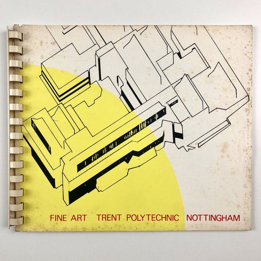 Fine Art Department Trent Polytechnic Nottingham 1973 Diploma show booklet head Derek Carruthers