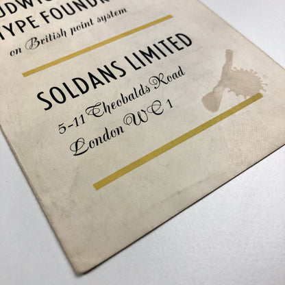 Soldans' Types specimen leaflet – Ludwig & Mayer Type Foundry | Soldans Limited