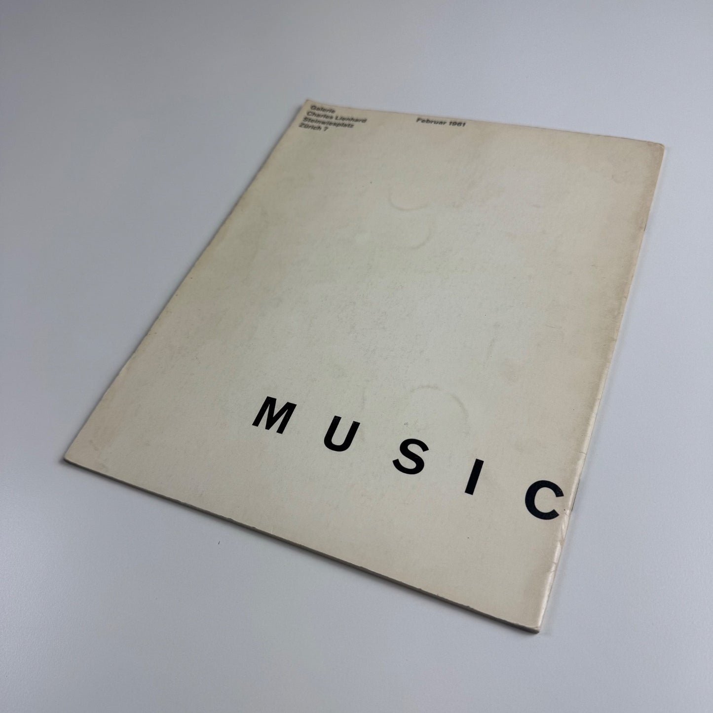 Music | Galerie Charles Lienhard Zurich February 1961