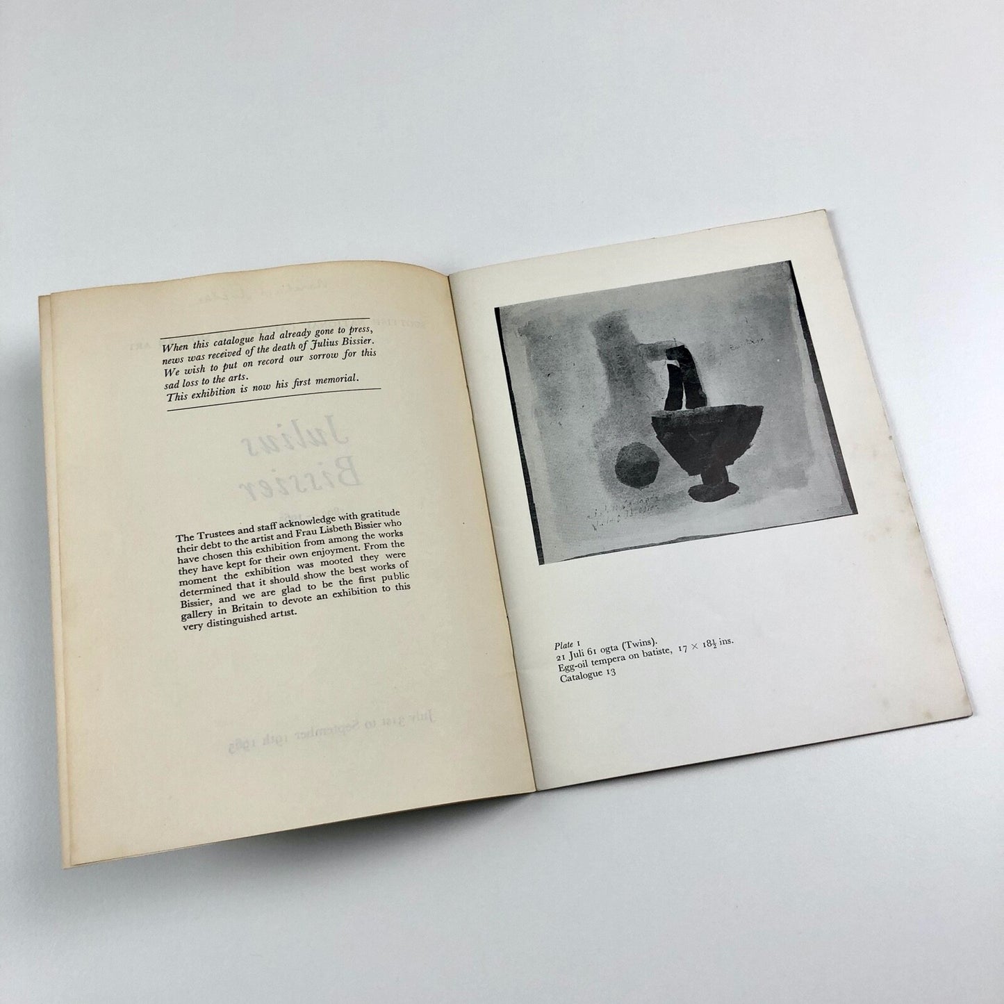 Julius Bisser 1893–1965 | Scottish National Gallery of Modern Art catalogue 1965