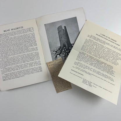 René Magritte | The Lefevre Gallery November 1953 catalogue and press release