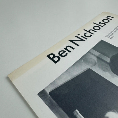 Ben Nicholson. Gallery leaflet to accompany the exhibition organised by Kettle’s Yard Gallery and toured by the Arts Council, 1983