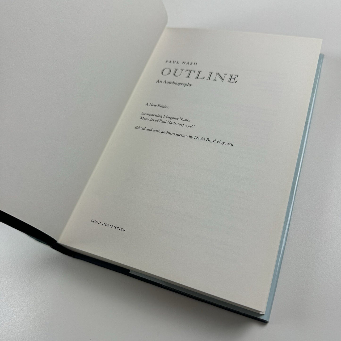 Paul Nash. Outline. An Autobiography | Lund Humphries, 2016 HB