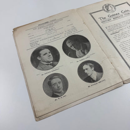 Programme New Theatre ‘The Riddle’ by Anthony Wharton & Morley Roberts 1916