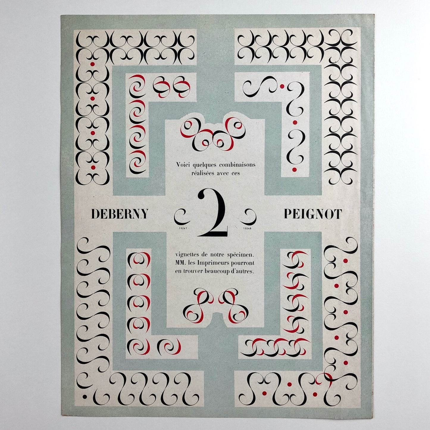 Deberny et Peignot Divertissements Typographiques | Type specimen sheet