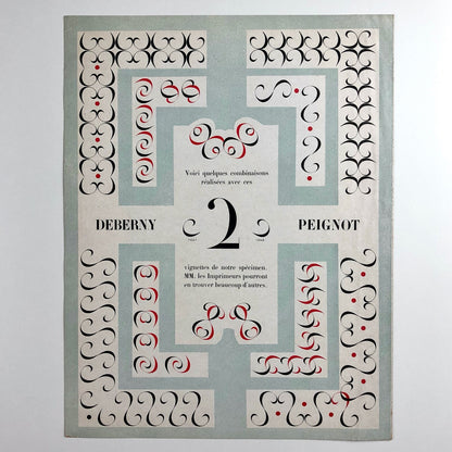 Deberny et Peignot Divertissements Typographiques | Type specimen sheet
