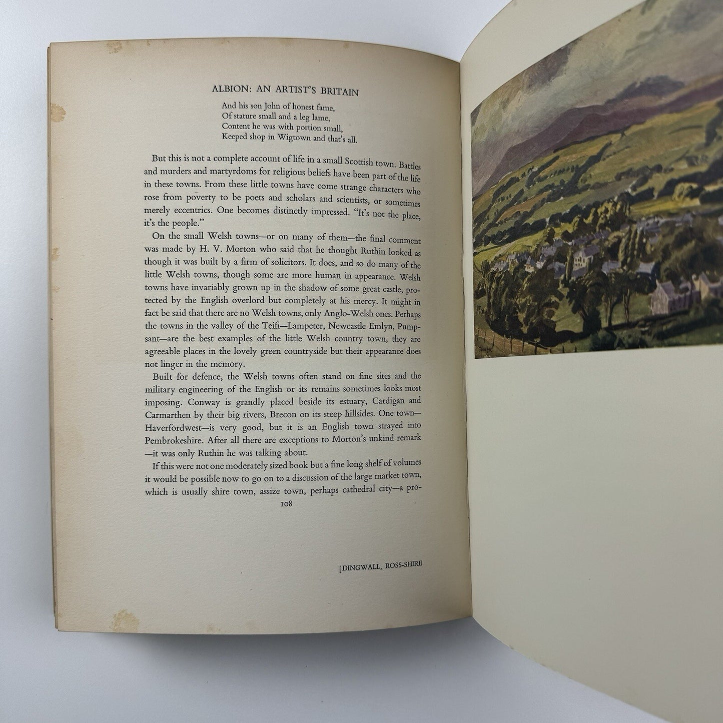 Albion. An Artist’s Britain by Stephen Bone | Guy Warre Malet bookplate, inscribed | A&C Black, 1939