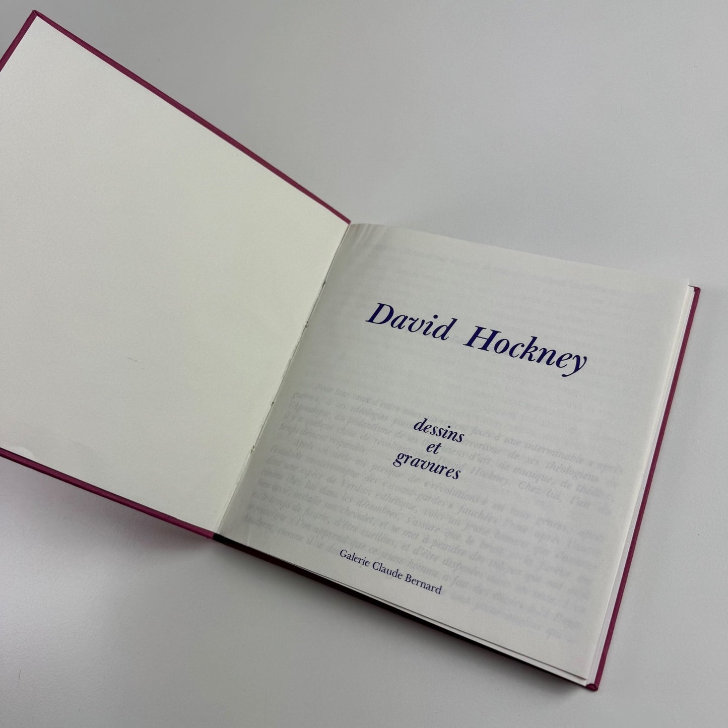 David Hockney. Desisins et gravures | Galerie Claude Bernard, Paris, 1975