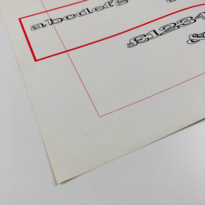 Egyptian Expanded Open | Stephenson Blake type specimen | Print in Britain, 1959