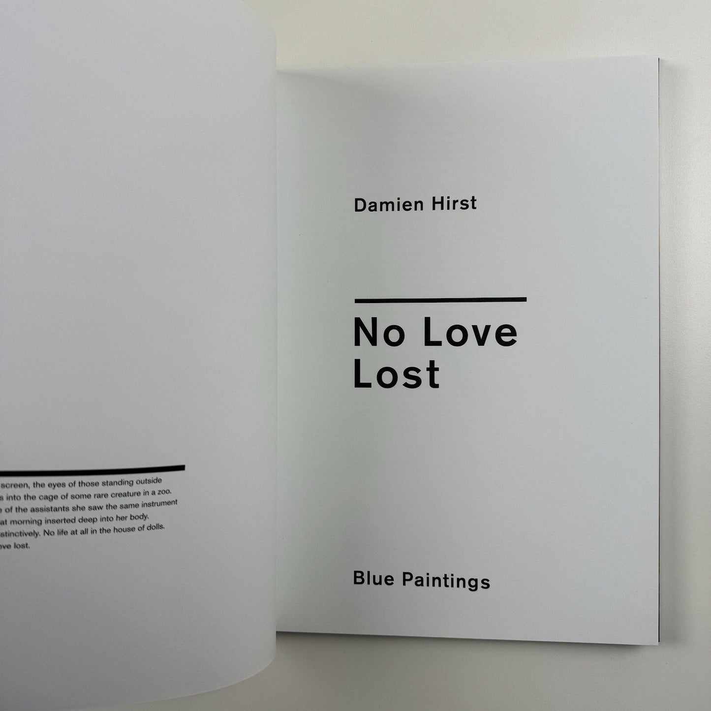 Damien Hirst. No Love Lost. Blue Paintings | Wallace Collection catalogue, 2009