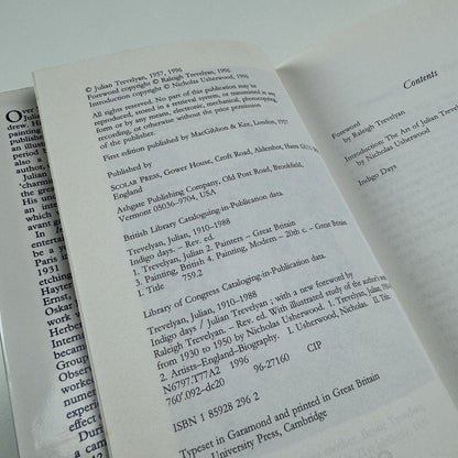 Indigo Days. The Art and Memoirs of Julian Trevelyan | Scholar Press, 1996