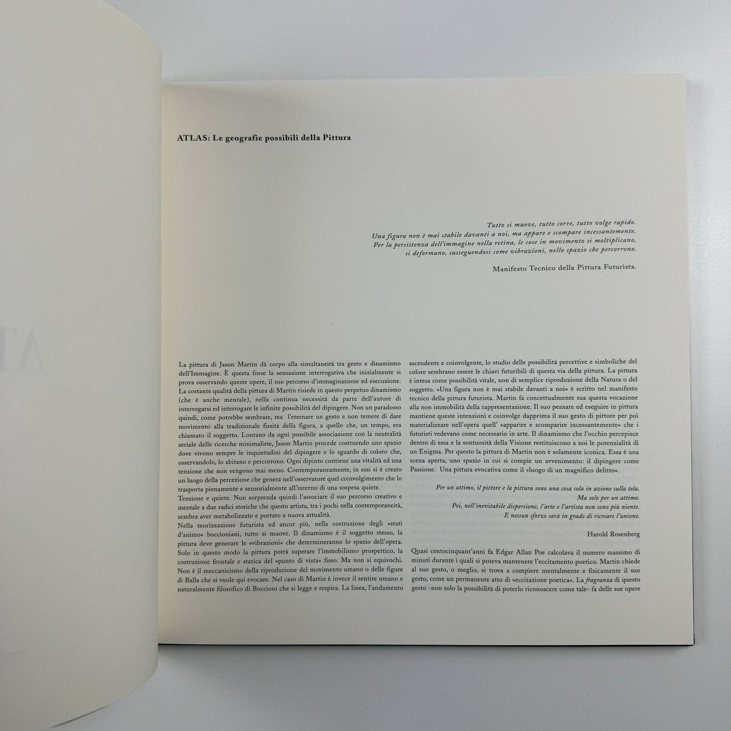 Jason Martin. Atlas | Mimmo Scognamiglio, Milan 2007 catalogue