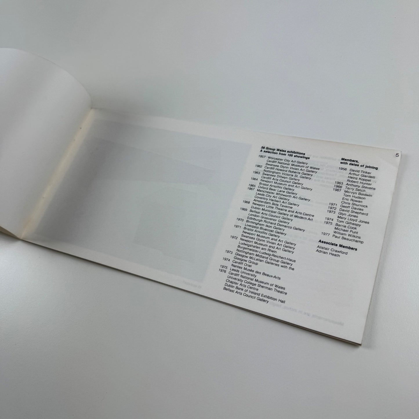 56 Group Wales Art Exhibition 10 to 31 January 1978 | University College Cardiff