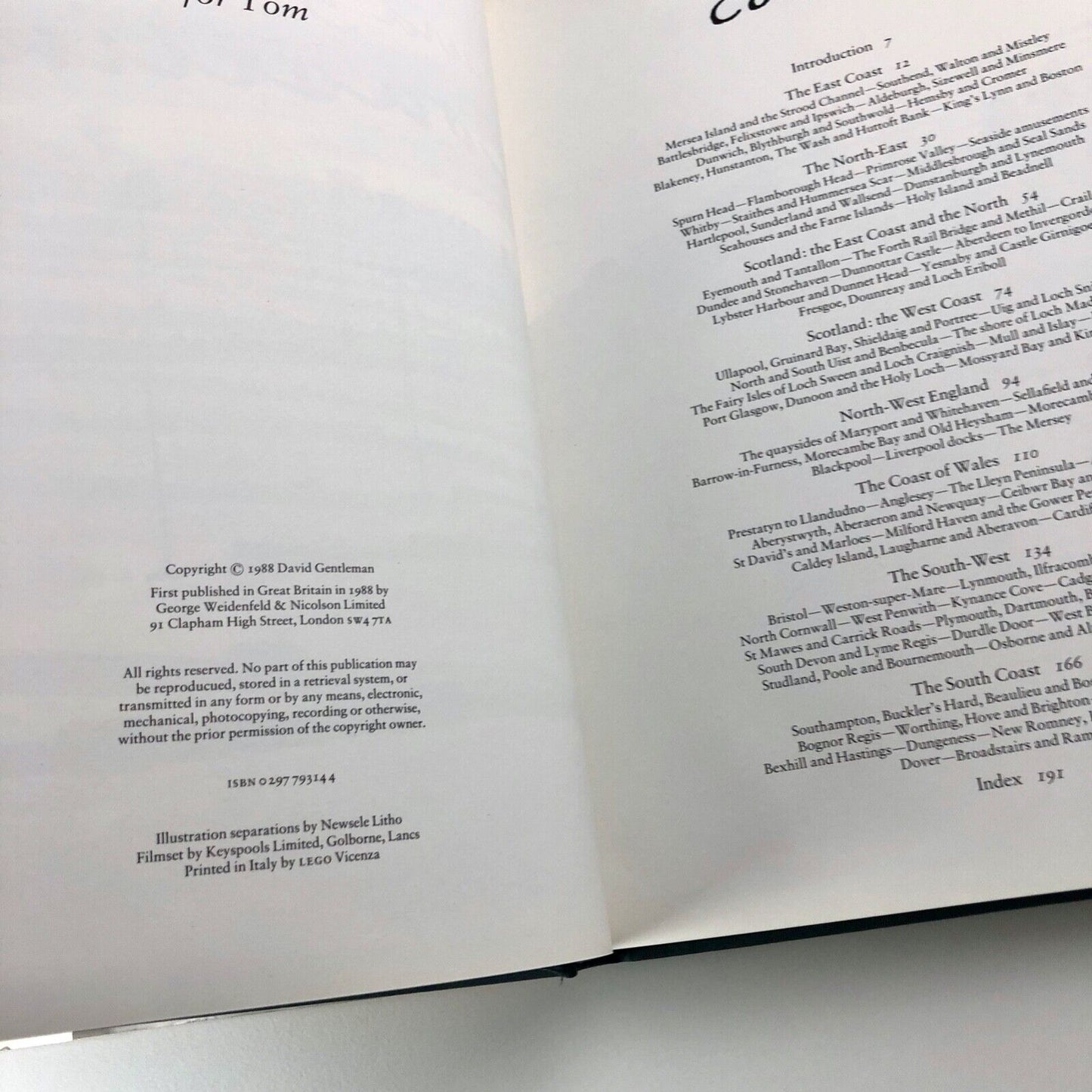 David Gentleman's Coastline | Weidenfeld & Nicolson London, 1988