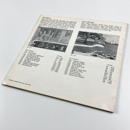 The Spontaneous Eye – Grosvenor Gallery folded card, Nov-Dec 1967