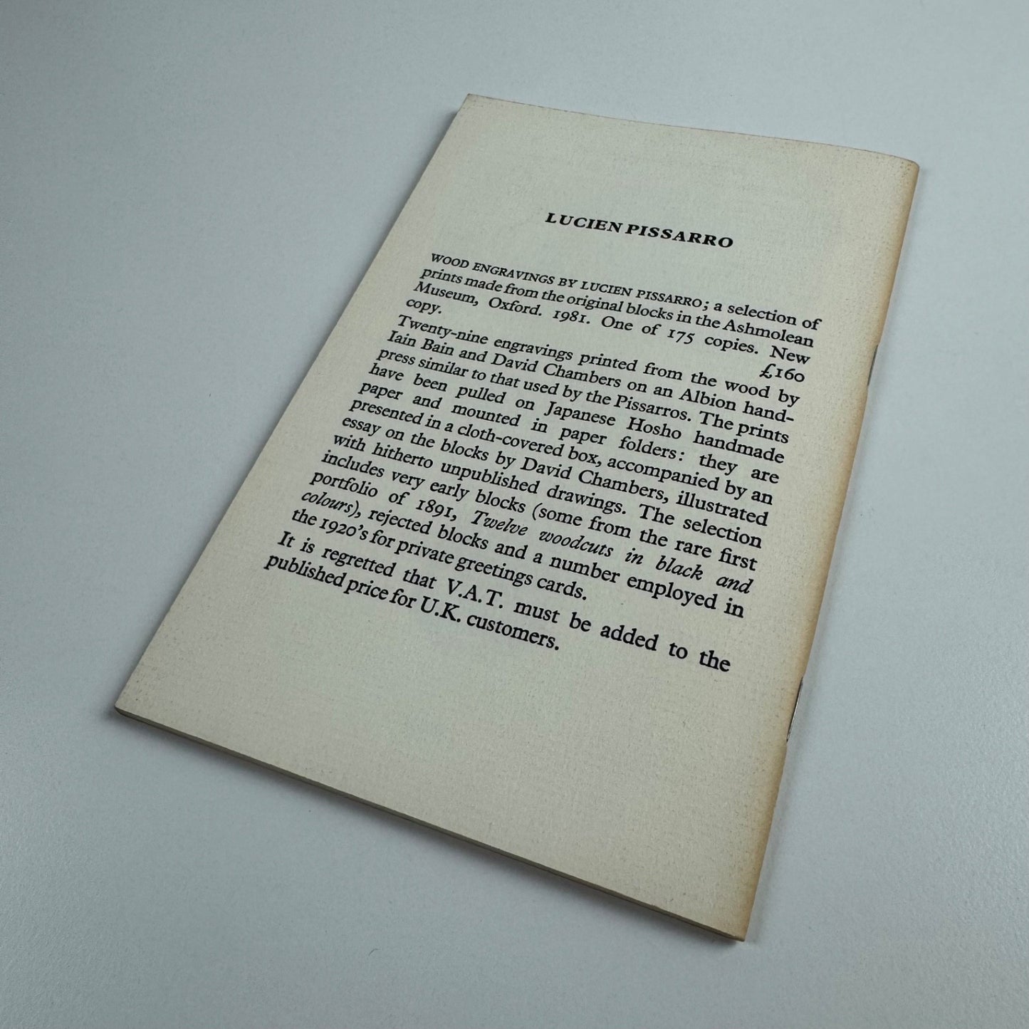 Private Press Books and Fine Printing. Bertram Rota cat. no. 224. Winter 1980