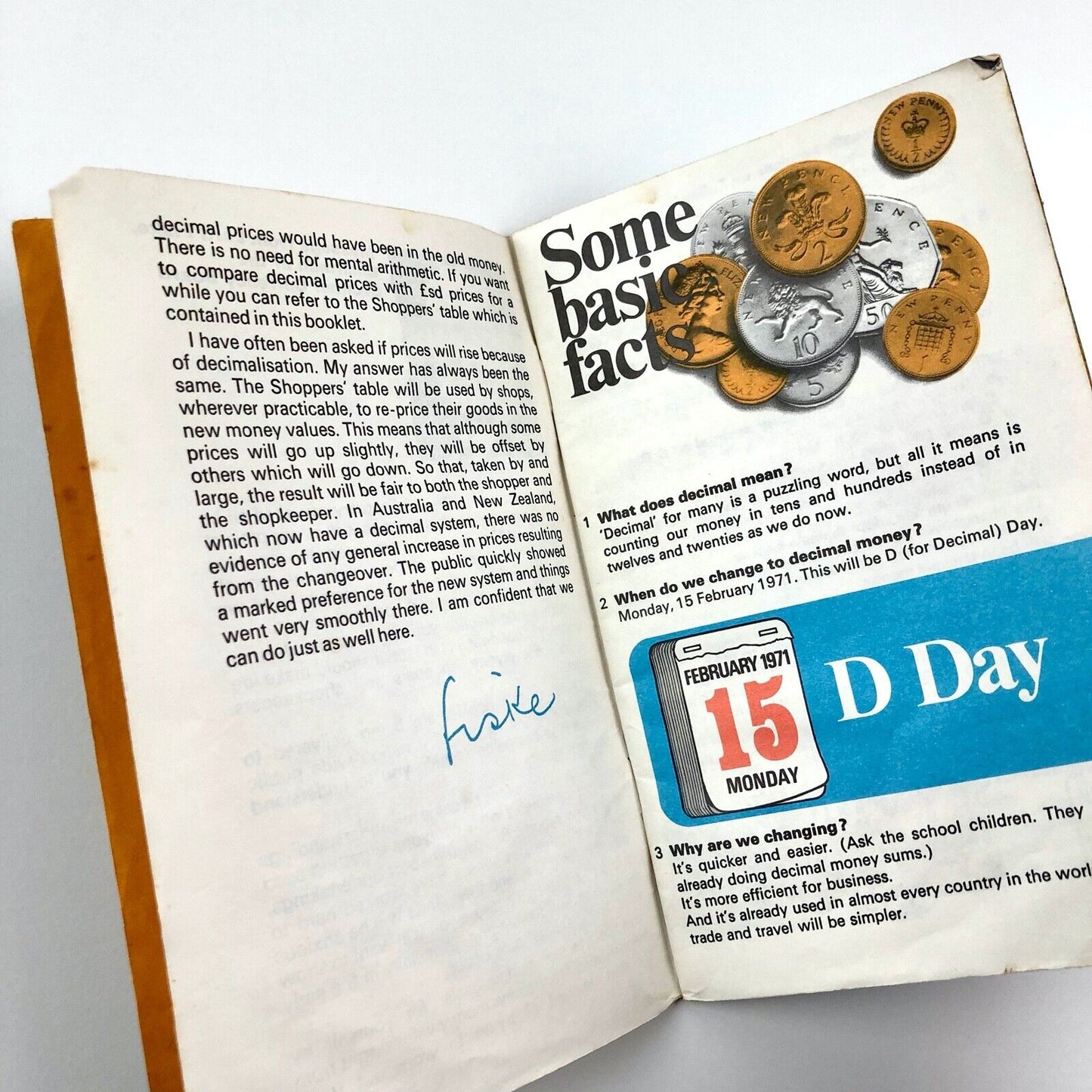 Your Guide to Decimal Money | Decimal Current Board / HMSO booklet/leaflets 1970