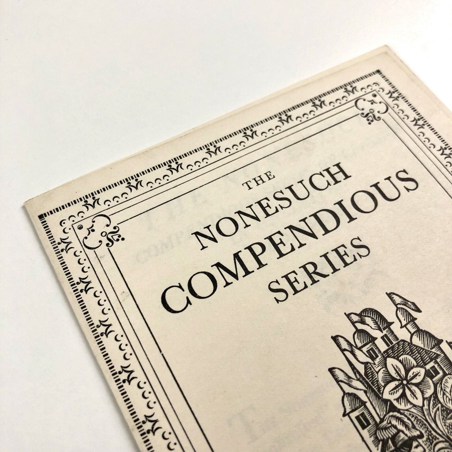 The Nonesuch Compendious Series of Classics | Undated promotional leaflet