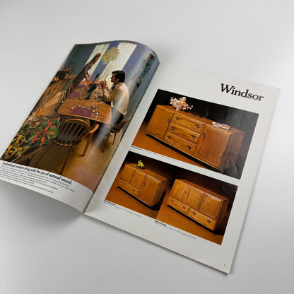 Ercol ’72 Brochure includes price lists and stockist lists furniture