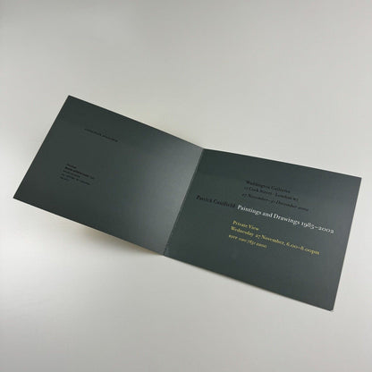 Private view invitation – Patrick Caulfield. Paintings & Drawings | Waddington Galleries, 2002