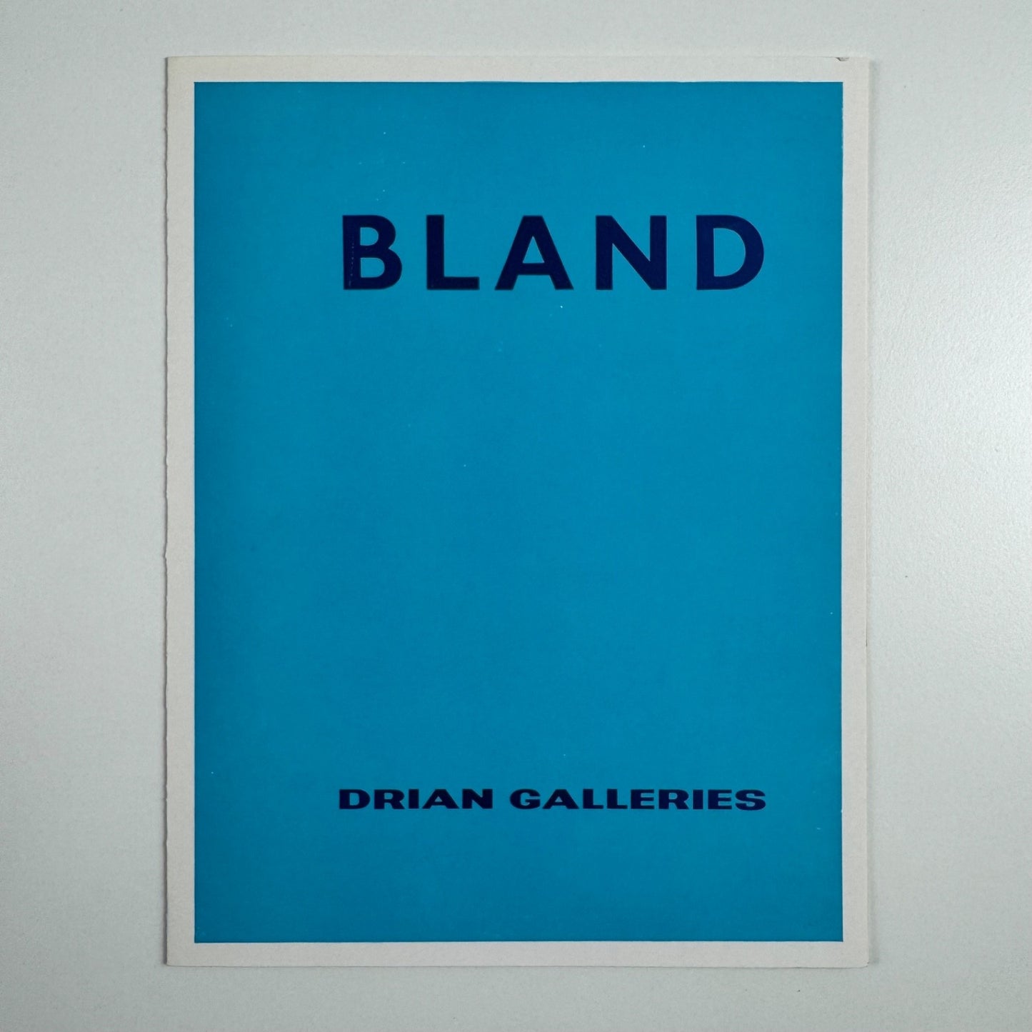 Douglas Bland | leaflet Drian Galleries, London, 1961