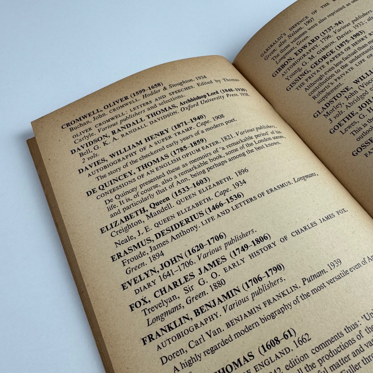 A Reader's Guide Biography by G.M. Trevelyan. National Book League, 1947 Joan Hassall, Cambridge University Press, 1947