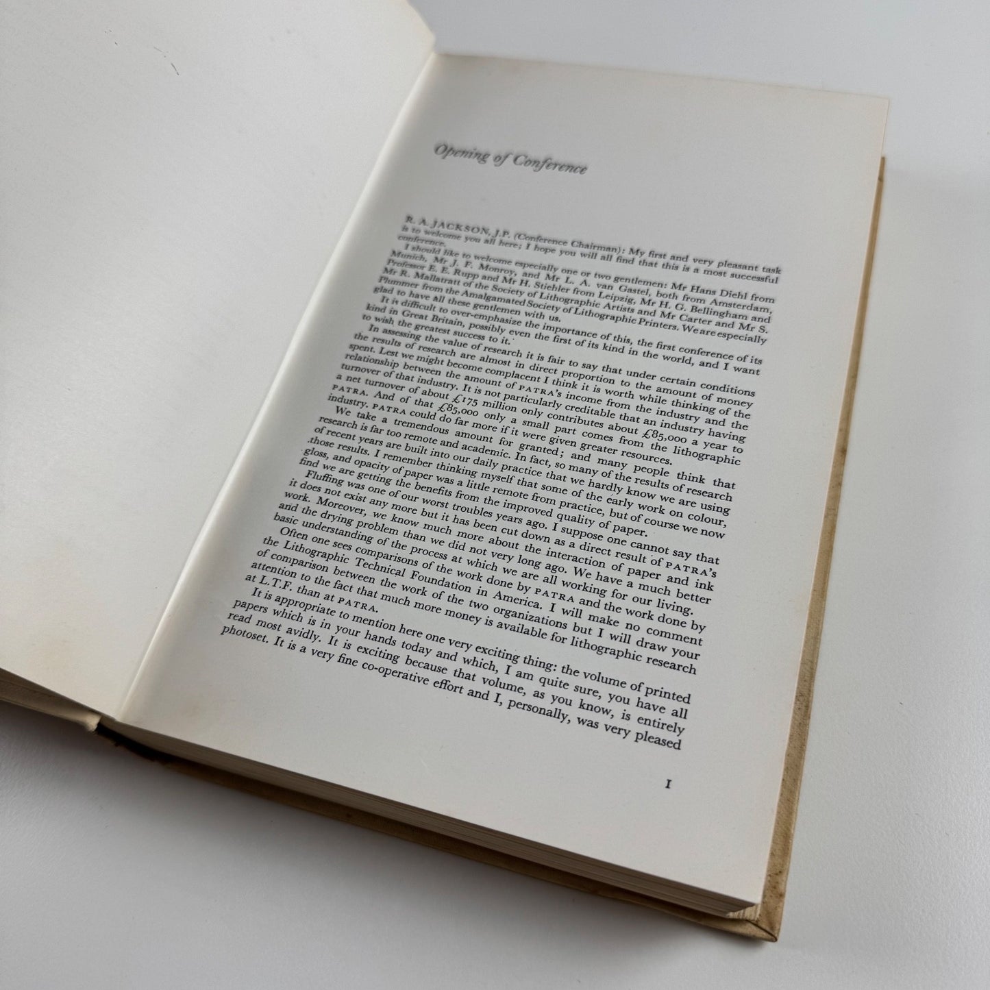 Lithography in 1960. Proceedings of the PATRA Offset-Litho Conference. Harrogate, February 1960