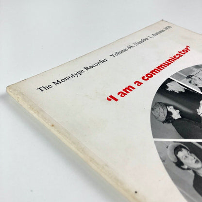 The Monotype Recorder | Beatrice Warde | Volume 44, Number 1, Autumn 1970