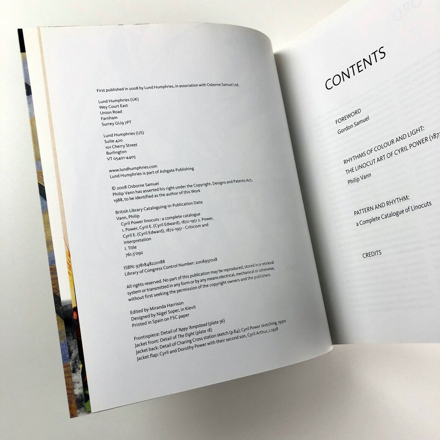 Cyril Powers Linocuts: A Complete Catalogue by Philip Vann | Osborne Samuel, Lund Humphries, 2008